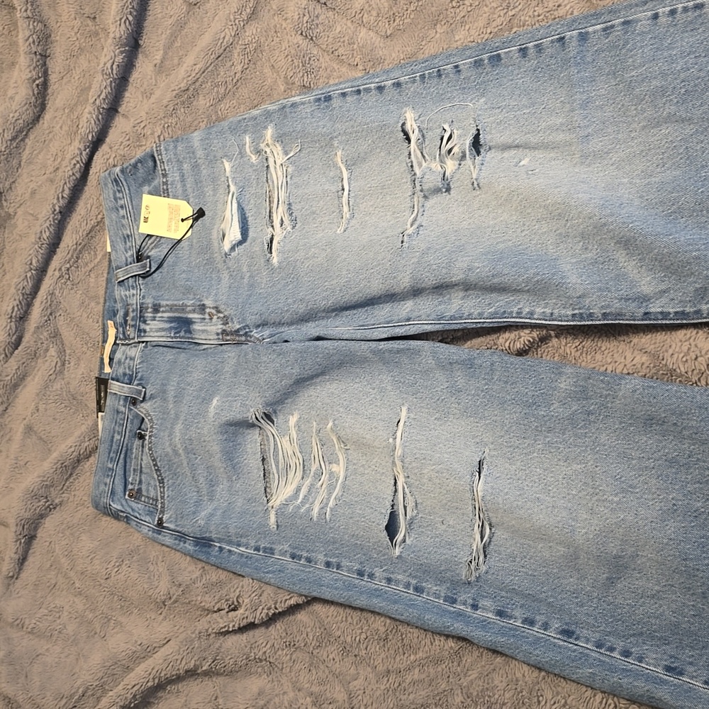 Levi's baggy dad ripped jeans